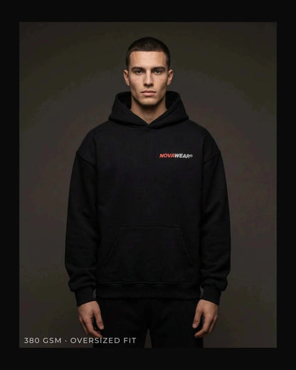 VISION HOODIE – Frontprint Edition (380 GSM Oversized) Oversized Hoodie Novawear