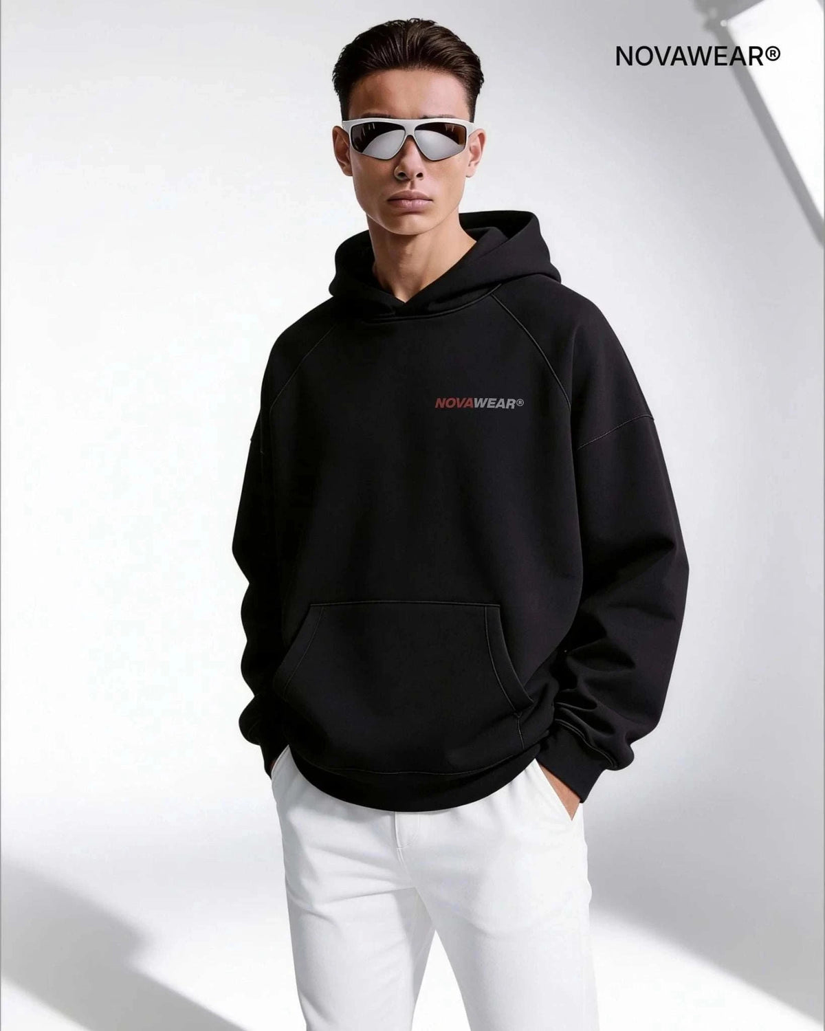 VISION HOODIE – Frontprint Edition (380 GSM Oversized) Oversized Hoodie Novawear
