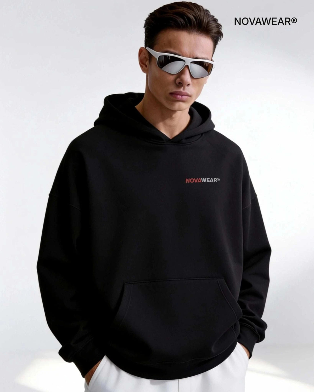VISION HOODIE – Frontprint Edition (380 GSM Oversized) Oversized Hoodie Novawear