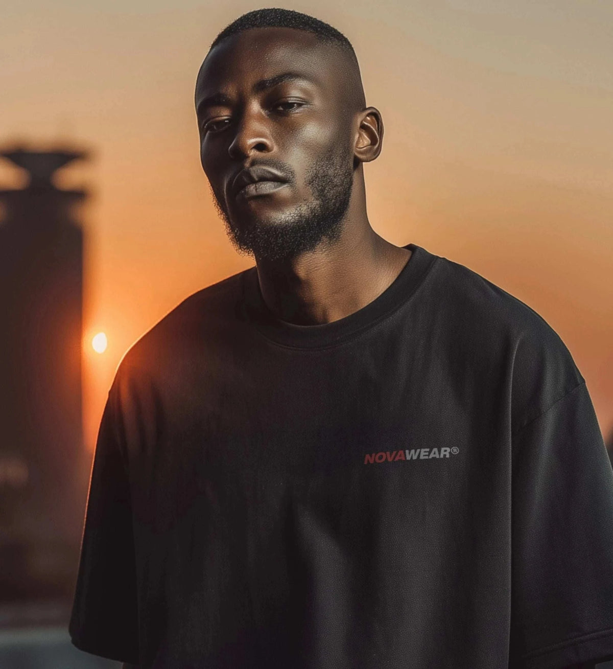 VISION TEE – Frontprint Edition Oversized T-Shirt Novawear