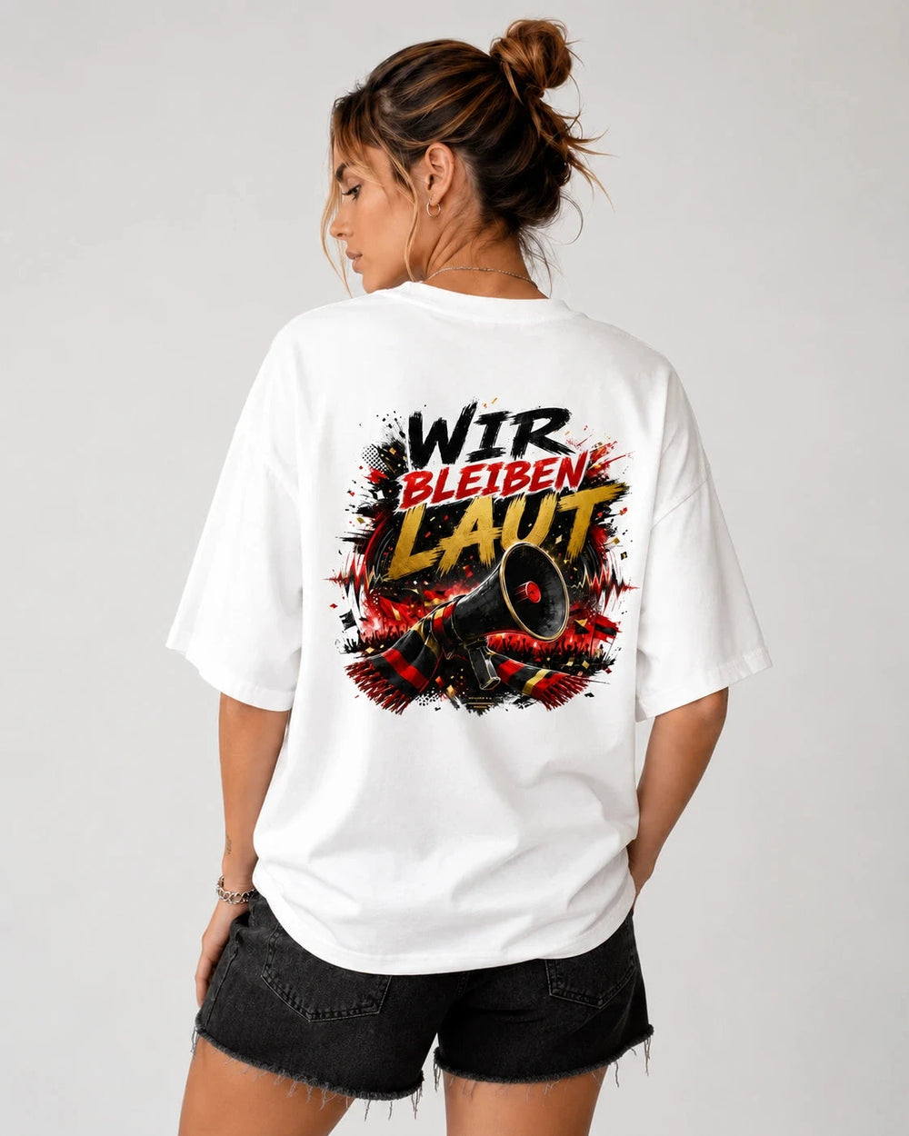 Wir bleiben laut Oversized Shirt